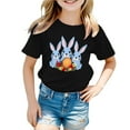 thumbnail image 1 of Tanghaowl Easter Shirts for Boys Girls Easter Children's Cute Rabbit Easter Egg Casual T Shirt Toddler Shirts Girls 2t, 1 of 4