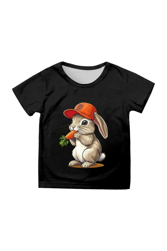 Easter Shirts for Boys Girls Easter Girls Short Sleeve Printed T Shirt Top Casual Shirt 2t Shirt Girls
