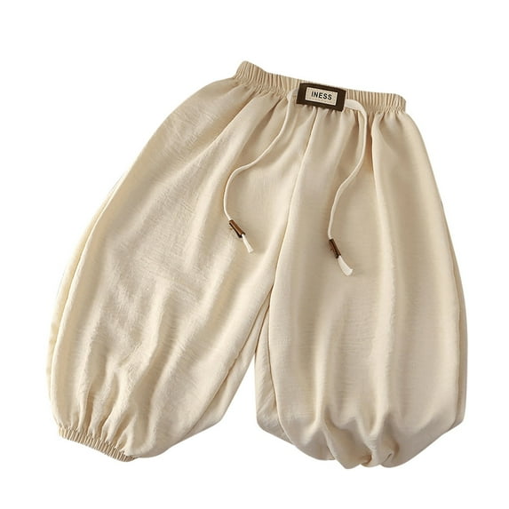 Tanghaowl Girls' Leggings Children's Solid Color Casual Pants Fashion Children's Pants Juniors School