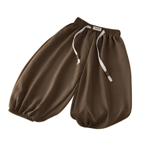 Tanghaowl Girls' Leggings Children's Solid Color Casual Pants Fashion Children's Pants Juniors School