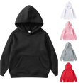 thumbnail image 1 of Tanghaowl Girls Pullover Boys Girls Toddlers Pullover Hoodie Sweatshirts for Casual Comfortable Style and Warmth Black 3-4 Years, 1 of 5
