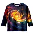 thumbnail image 1 of Tanghaowl Girls Shirt Girls' Seve Quarter Sleeved Star Print T Shirt Top Comfortable With Casual Shirt Teen Girl Trendy Clothes, 1 of 5