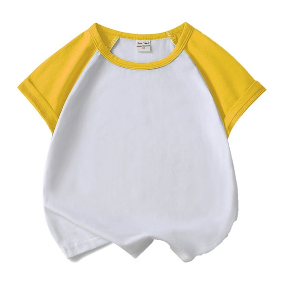 Tanghaowl Girls Shirts Girls Boys Tshirt Raglan Shirt Baseball Tee T Shirt Short Solid Color Shirts Winter Graphic Tee