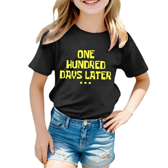 Tanghaowl Girls Shirts,Girls Tops Short Sleeve Shirt for Girls Kids Summer Oversized Tops Kids Tshirts Clothes Girl Clothes Outifit