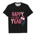 thumbnail image 1 of Tanghaowl Girls Shirts Kids New Year 2025 Printed Short Sleeve T Shirt Tops Casual Girls Easter Shirt, 1 of 4