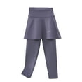 thumbnail image 1 of Tanghaowl Girls Sports Skirted Leggings Casual Ruffle Skater Skirt With Athletic Pants Pantskirts Little Girl Pants Size 8, 1 of 7