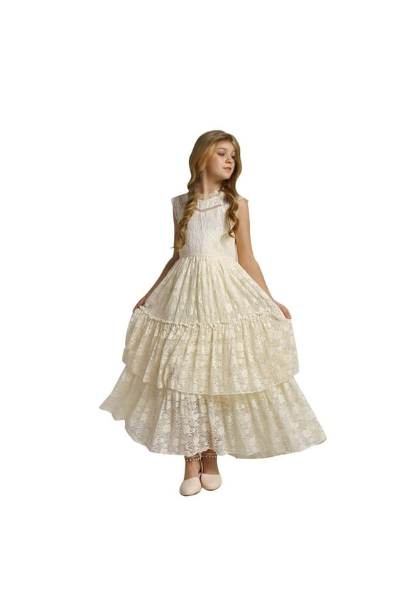 Tanghaowl Girls Summer Dresses, Girls Floral Dress Girls Summer Short Sleeve Dresses Toddler Girl Dresses Girls Princess Dress, Outfits for Girls