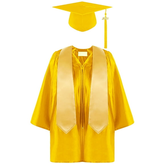 Tanghaowl Kids Graduation Cap and Gown,Kindergarten Cap And Gown Graduation Gown and Cap Grad Gown Happy Graduates Preschool Party 2025 10-12 Years