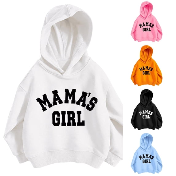 Tanghaowl Kids Hoodies Boys and Girls Casual Loose Cute Print Long Sleeve Hoodie Sport Top for Active Play and Fun White 7-8 Years
