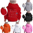 thumbnail image 1 of Tanghaowl Kids Hoodies Girl Hoodie Long Sleeve Soft Sweatshirt Graphic Hoody Kids Cute Pullovers Top Clothes for Girls with Cute Print Red 7-8 Years, 1 of 5