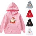 thumbnail image 1 of Tanghaowl Kids Hoodies Hoodies for Girls Graphic Letter Print Pullovers Tops Long Sleeve Casual Soft Pullover Tops for Holidays Pink 3-4 Years, 1 of 4