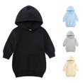 thumbnail image 1 of Tanghaowl Kids Hoodies Kids Girls Sports Shirt Boy Girl Casual Hoodie Pullover Hooded Sweatshirt with Pocket Suitable for Girls Boys Black 2-3 Years, 1 of 4