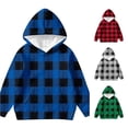 thumbnail image 1 of Tanghaowl Kids Sweatshirts Girls Hoodies Sweatshirts Winter Warm Flannel Bear Ears Hooded Jacket Soft Long Sleeve Outerwear for Toddler Blue 7-8 Years, 1 of 4