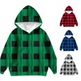 thumbnail image 1 of Tanghaowl Kids Sweatshirts Girls Hoodies Sweatshirts Winter Warm Flannel Bear Ears Hooded Jacket Soft Long Sleeve Outerwear for Toddler Green 5-6 Years, 1 of 4