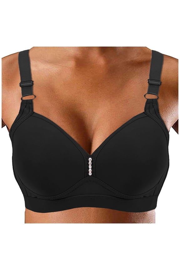 Large Size Thin Wireless Pure Bra Side Reduction Boneless Seamless Underwear For Middle And Elderly People Womens Bras Pack