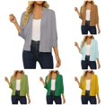 thumbnail image 1 of Tanghaowl Summer Cardigan Women's Elegant 3/4 Sleeve Knit Cardigan Slim Fit Fashionable Open Front Outerwear Grey M, 1 of 6