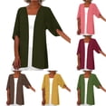 thumbnail image 1 of Tanghaowl Summer Cardigan Women's Lightweight Cardigan for Daily Wear Open Front Knit Sweater Casual Cardigan with Soft Comfort for Spring and Fall Green2 L, 1 of 6