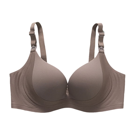 Tanghaowl Women Lactation Bra Thin Cavity Cup Breathable Maternity Bra Push Up Sag Bra plus Size Compression Bra