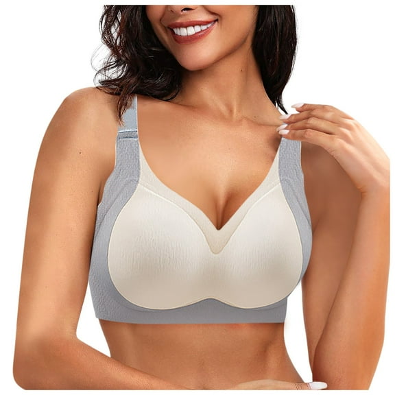 Tanghaowl Women Solid Maternity Open Button Breastfeeding Bra Pulls Up Sag Feeding Comfort Thin Bra 36 C Womens Bra