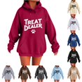 thumbnail image 1 of Tanghaowl Women Sweatshirt Long Sleeve Letter Printed Hoodie Loose Oversize Sweatshirts Pullover Top Blouse Red S, 1 of 6
