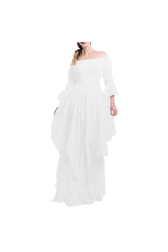 Women's Gorgeous Lace Flare Sleeve Dress Dress Retro Gothic Dress Dress