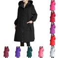 thumbnail image 1 of Tanghaowl Women's Lightweight Casual Jacket Outdoor Work Coat with Zip Front and Hooded Style for Spring Fall Layering Comfortable Loose Fit Black XXXL, 1 of 7