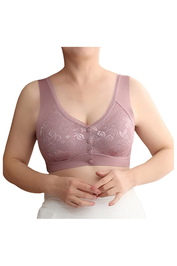 Women's Open Front Trackless Underwire Plus Size Tank Bra Women Bras Wireless