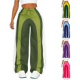 thumbnail image 1 of Tanghaowl Women's Pants, Casual Pants with Elastic Waistband Comfortable Loose-Fit Trousers for Everyday Wear and Travel Versatile Casual Bottoms for Home and Leisure Army Green L, 1 of 6