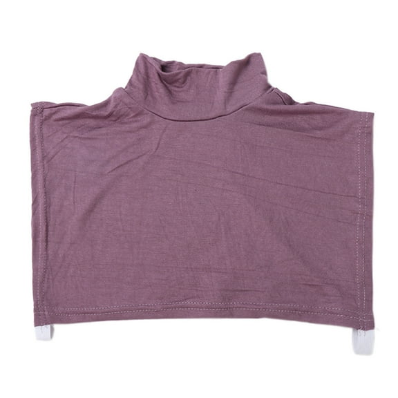 Tanghaowl Women's Solid Color Fashion False Of Clothes Comfortable Layering Accessory For All Season Versatile Déc Button up Back Shirt for Women