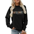 thumbnail image 1 of Tanghaowl Women's Sweatshirt Casual Crewneck Sweatshirt Long Sleeve Soft Everyday Pullover Top for Streetwear and Comfortable Outfit Black L, 1 of 4