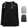 thumbnail image 1 of Tanghaowl Women's Sweatshirts Loose Sleeve Casual Pullover Hoodie Zipper Drawstring Shirt Long Coat with Cozy Warm Fabric Black XXXXL, 1 of 4