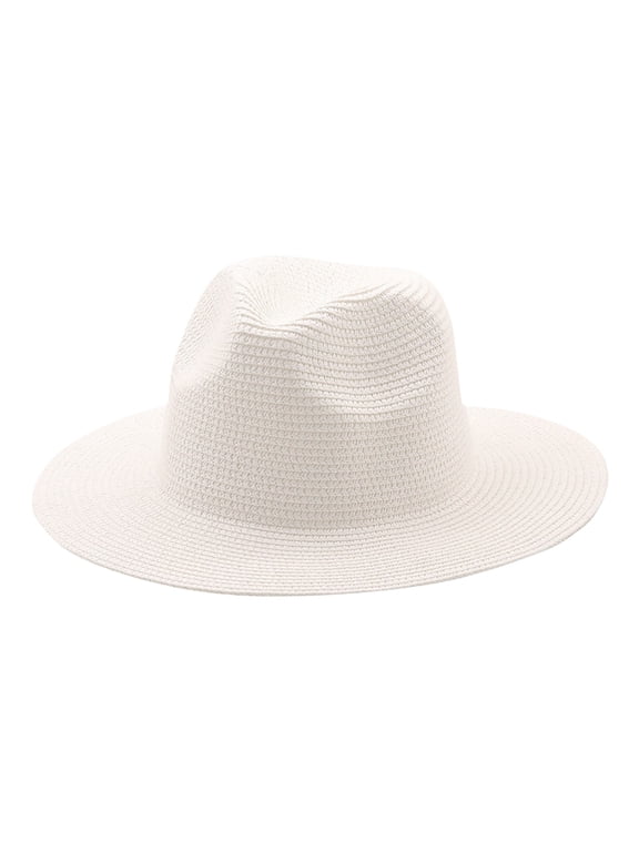 Womens Hat In Wide Brim Hats For Summer Sunshine Beach Trip Ivory And Brown Rain Hats for Men