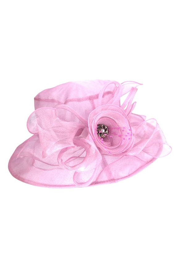 Womens Hat Women Fascinator Lady Tea Party Wedding Bridal Flower Hat Headhunter Hat