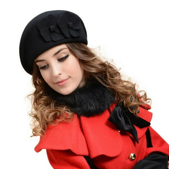 Tanghaowl Womens Hat Women French Beret Pillbox Hat Fashion Wool Warm Womens Hats