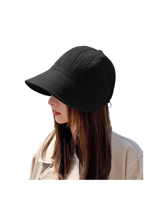 Womens Hat Women's Breathable Sun Shade Elegant Wide Brimmed Fisherman Hat Boy's Bucket Hat