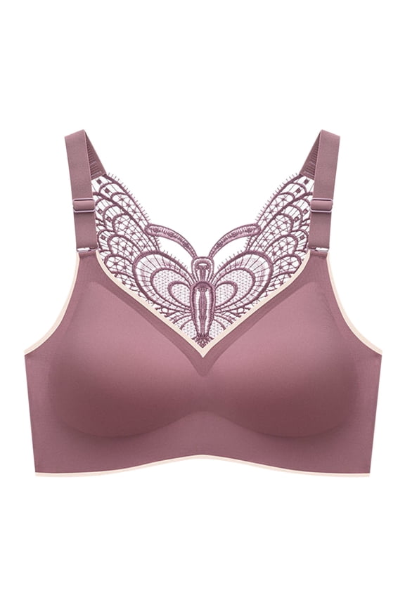 Womens Large Size Beauty Back Wrap Latex No Steel Ring Ice Silk Sports Bra Gathering Underwear Light Sports Bras for Women