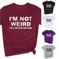 thumbnail image 1 of Tanghaowl Womens T Shirts, Women Casual Loose Crewneck Tee Short Sleeve Top Comfort Style Graphic Funny Saying Cute Juniors Girls T-Shirt Red XL, 1 of 6