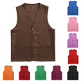 thumbnail image 1 of Tanghaowl Womens Vests Lightweight, Women's Postulant Activity Vest for Supermarket Clerk Workwear Outerwear Coffee XXL, 1 of 4