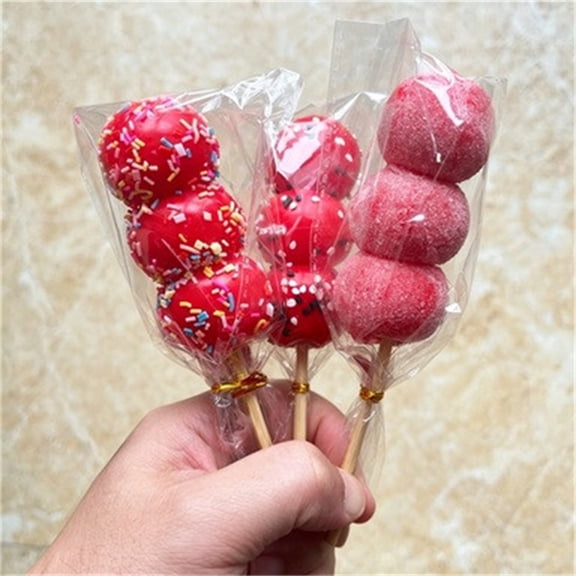 Tanghulu Candy Skewer Slow Rising Squishy Stress Relief Toy 3.5 Inch, Realistic TPR Soft Food Fidget for Anxiety Calming Kids Adults Desk Gift