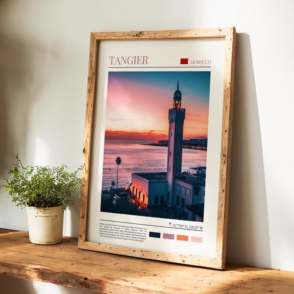 Tangier Morocco City Travel Wall Art Decor Unframed Paper Print