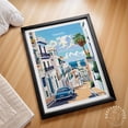 thumbnail image 1 of Tangier Morocco Historic Medina Coastal City Wall Art Print, Unframed Canvas 24x36in, 1 of 4