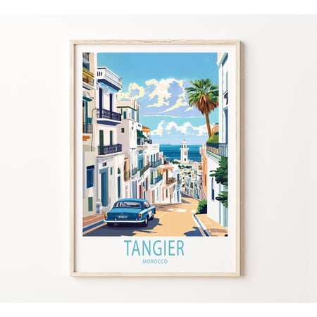 Tangier Morocco Travel Wall Art Home Decor