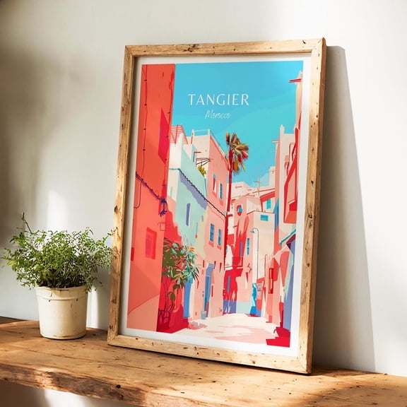 Tangier Poster Morocco Wall Art The Perfect Gift And A Lasting Travel Memory Art Print