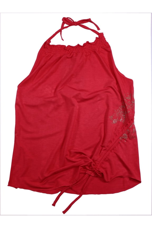 Tangier Strappy Sleeveless T-Shirt [Coral]
