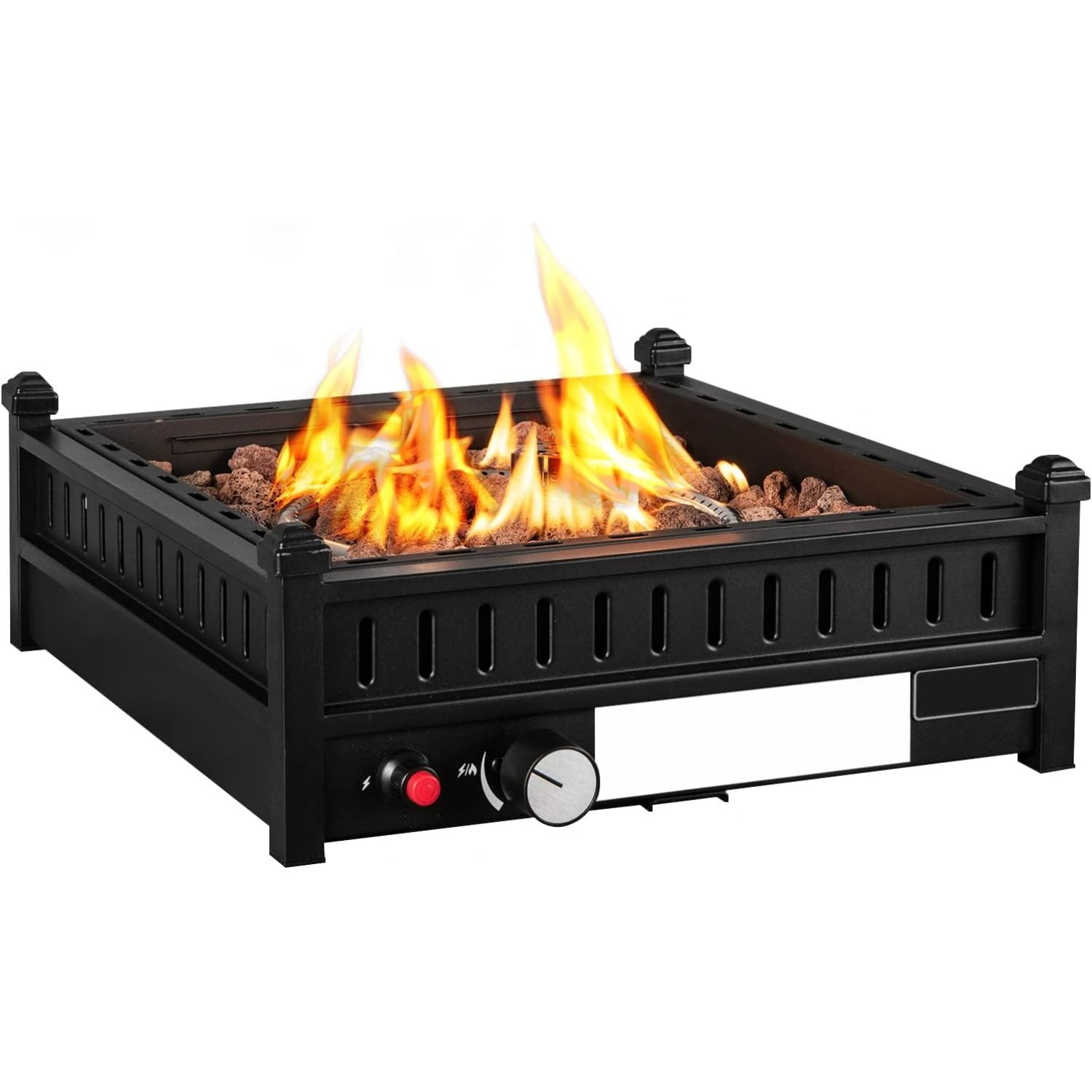 Tangkula Portable Tabletop Propane Fire Pit, Patiojoy 40,000 BTU Table Top Fireplace with Simple