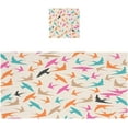 Tangkunup Bath Towel for Bathroom Set 2 Packs, Swallow Bird Cotton Soft