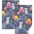 Tangkunup Cute Koala Pattern Cotton Hand Towel Super Soft and High