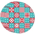 Tangkunup Place Mat Set of 4 Geometric Christmas Winter New Year Xmas