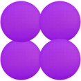 Tangkunup Purple Solid Color Round Placemats Set of 6, Waterproof Non