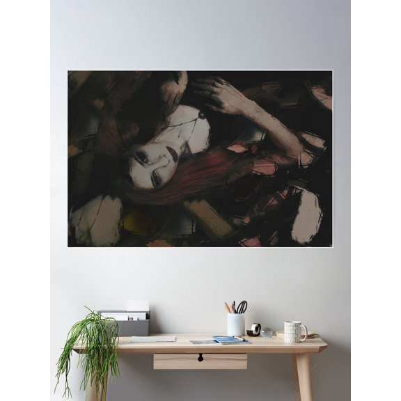 Tangle Abstract Portrait Poster Wall Art Modern Wall Decor For Living Room Bedroom Art